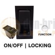 Britax 511.169 SWF Rocker Switch 24V ON/OFF LOCKING SP 1xLAMP FUNCTION