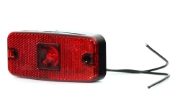WAS W46 Series 12/24V LED Rear (Red) Marker Lights w/ Reflex | 12/24V | Fly Lead | Pack of 1 - [224]