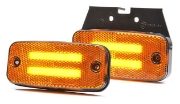 WAS W158 Series LED Side Marker/CAT5 Indicator Light w/ Reflex | Bracket | Superseal | Pack of 1 - [1137SS]