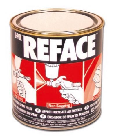 UPOL 865397 Reface Spray Filler - 1 Litre Tin