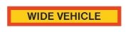 DBG 'WIDE VEHICLE' Type 4 (1265 x 225mm) Aluminium Marker Board - Pack of 1