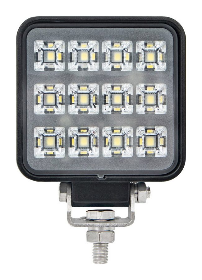 DBG 12-LED Compact Square Work Light | Flood Beam | 960lm | Fly Lead | Pack of 1 - [711.036]