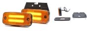 WAS W158 LED Side Marker (Amber) Light (Reflex) w/ Bracket | Fly Lead + Superseal - [1138SS]