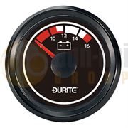 Durite 0-525-42 12/24V Battery Condition Voltmeter Marine (90° Sweep Dial)