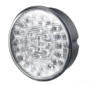 Rubbolite M838 Series LED 122mm Round Rear Fog/Reverse Lamp | Fly Lead - [838/17/00]