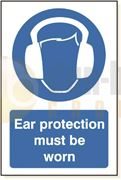 DBG EAR PROTECTION Sign 360x240mm (Self Adhesive) - Pack of 1