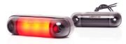 WAS W273.1 BLACK 3 LED Rear (Red) Marker Light | 84mm | Fly Lead - [2325]
