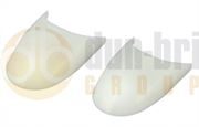 LED Autolamps 10WB WHITE End Caps for 10/68 Series LED Interior Lights