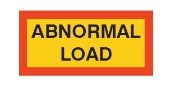 Type 5 Aluminium 'ABNORMAL LOAD' Vehicle Marker Board | R70 | 525x250mm | Pack of 2 - [350.T5ABL]