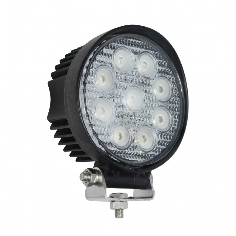 LED Autolamps 11127 Round 9-LED 1017lm Work Flood Light 12/24V - 11127BM