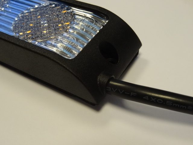 DBG MICRO I LED Rear Lamp (Black Bezel) | Fly Lead | 12/24V