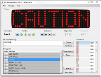 ECCO HD0012A HD0012 LED Matrix Message Master Warning Sign - Amber