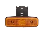 Truck-Lite M871 LED Side (Amber) Marker Light (Reflex) w/ Standard Bracket | 124mm | Fly Lead (1.5m) - [871/23/15]