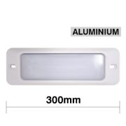 DBG Pegasus Series 12/24V LED Interior Panel Light | Aluminium | 300mm | 1500lm | Un-Switched - [MTL.200.VV]