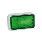 LED Autolamps 35 Series LED ABS Marker Light w/ Chrome Bezel | Fly Lead [35CGME]