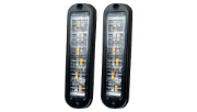 LAP Electrical MLED LED Strobe Warning Light | Amber | 6 LED | R65 - [MLED6AV]