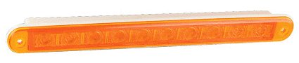 LED Autolamps 235 Series 24V Slim-line LED Indicator Light (Dynamic) | 237mm | Amber | Fly Lead - [235A24-DI]
