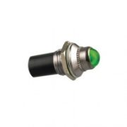 LED Autolamps PL Series Screw-Fit LED Warning Lights | Ø12mm Hole | Green | 12V | Pack of 1 - [PLG12]