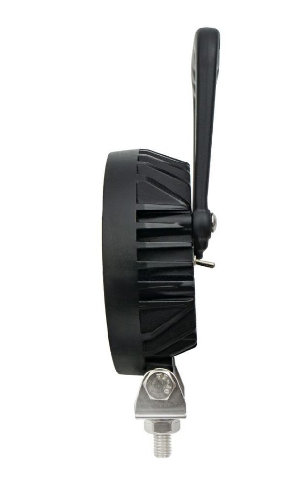 DBG 24-LED Round Work Light w/ Handle & Switch | Flood Beam | 1920lm | Fly Lead | Pack of 1 - [711.034]