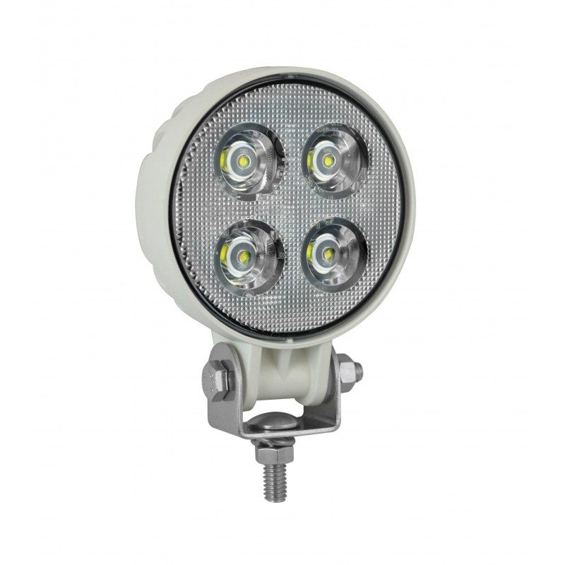 LED Autolamps 9012 Compact Round 4-LED 800lm Work Flood Light White 12/24V - 9012WM