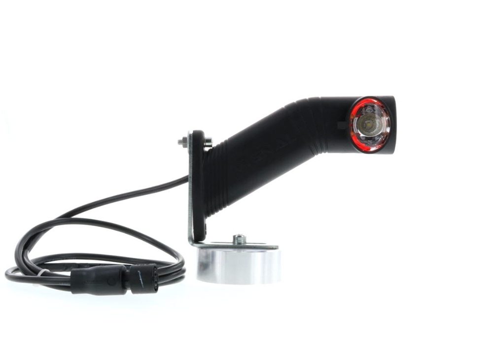Vignal FA3 LED Series LEFT End-Outline Marker Light w/ Side - 60° Stalk Vertical | 1.5m Cable + Econoseal [D14423]