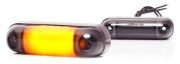 WAS W273.2 BLACK 12 LED Side (Amber) Marker Light | 84mm | Fly Lead + Superseal - [2330SS]