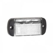 LED Autolamps 44 Series LED Front Marker Light w/ Reflex & Black Bezel | Fly Lead [44WME]