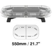 Redtronic BULLITT Basic 550mm LED R65 Amber/Clear 24-LED Lightbar [BS155AC]