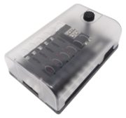 Standard Blade Fuse Holder w/ LED | Surface Mount | Lateral Exits (Side)