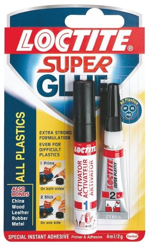 Loctite 865607 All Plastics Super Glue - 2g Tube