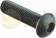 DBG M5 x 16mm Button Head Socket Screw - Black Steel (Grade 10.9) - Pack of 200 - 1024.5902/200