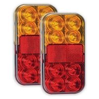 LED Autolamps 149 Series 12V LED Rear Combination Lights w/ Reflex | 150mm