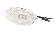 WAS W65 Series LED Front Marker Light w/ Reflex | Fly Lead | Pack of 1 - [309P]