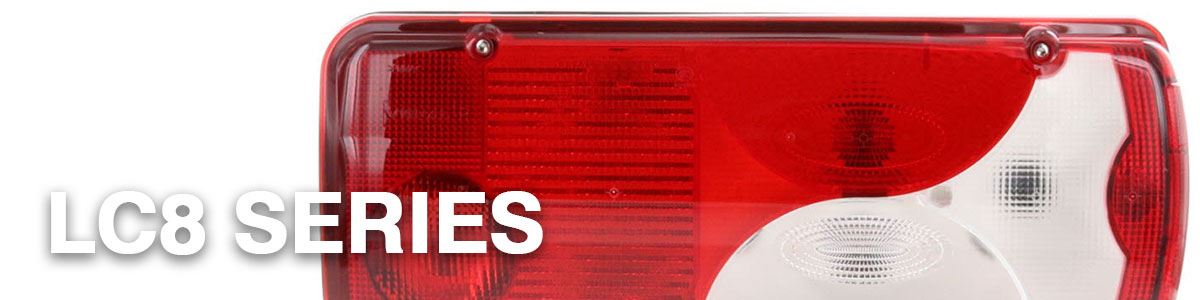 LC8 Rear Combination Lights (Clear) // MERCEDES BENZ SCANIA VOLKSWAGEN
