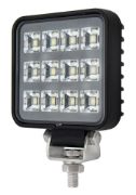 DBG 12-LED Compact Square Work Light | Flood Beam | 960lm | Fly Lead | Pack of 1 - [711.036]