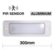 DBG Pegasus Series 12/24V LED Interior Panel Light | Aluminium | 300mm | 1500lm | PIR Sensor - [MTL.201.VVW]