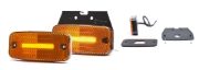 WAS W157 LED Side (Amber) Marker Light (Reflex) w/ Bracket | 115mm | Fly Lead + Superseal - [1134SS]