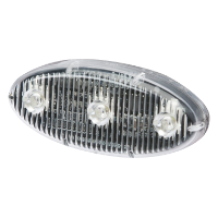 ECCO ED0002C Stick-A-LED™ Series Oval 3-LED Directional Warning Module - White
