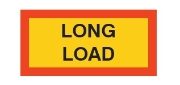 Type 5 Aluminium 'LONG LOAD' Vehicle Marker Board | R70 | 525x250mm | Pack of 2 - [350.T5LL]