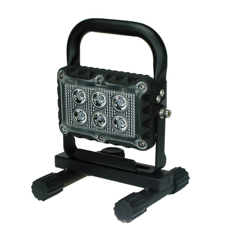 LED Autolamps RWL129W18-HS RWL USB Rechargeable 6-LED 950lm Flood Work Light with H Stand 12/24V