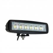 LED Autolamps 16018 Slim 6-LED 1152lm Work Flood Light Black 12/24V - 16018FBM