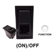 SWF Style Rocker Switch Base | 12V | Momentary (ON)/OFF | SP | 1x Lamp (F) | Pack of 1 - [444008]