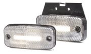 WAS W157 Series LED Front Marker Light w/ Reflex | 115mm | Bracket | Superseal | Pack of 1 - [1136SS]