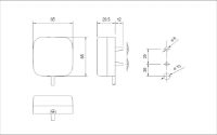 Rubbolite M590 Series Side Marker Light w/ Reflex | Fly Lead [590/01/00] - FORD Transit