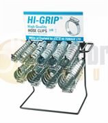 JCS® HI-GRIP Zinc Plated Steel Hose Clips Dispenser Rack - 400.0150
