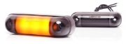 WAS W273.1 BLACK 3 LED Side (Amber) Marker Light | 84mm | Fly Lead + Superseal - [2327SS]