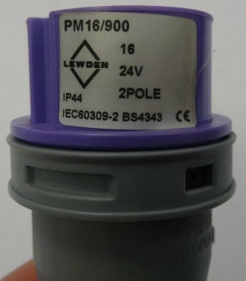 DBG 240.002 2-Pin 24V 16A IP44 Purple Plug