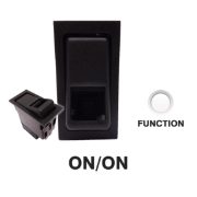 SWF Style Rocker Switch Base | 12V | ON/ON | SP | 1x Lamp (F) | Pack of 1 - [444020]