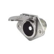 Clang 24V 1-Pin Heavy Duty Alloy Trailer Socket (Male) | Screw Terminals - [CT6877]