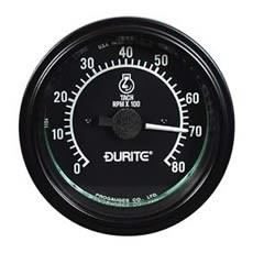 Durite 0-523-80 12/24V 0-8000rpm Illuminated Tachometer without Hour Meter